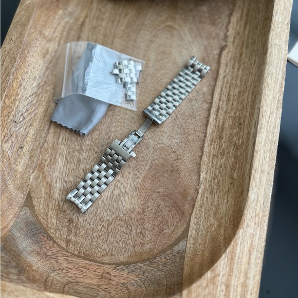 Michele 20mm SS 5 Link Watch Band - Picture 3 of 5